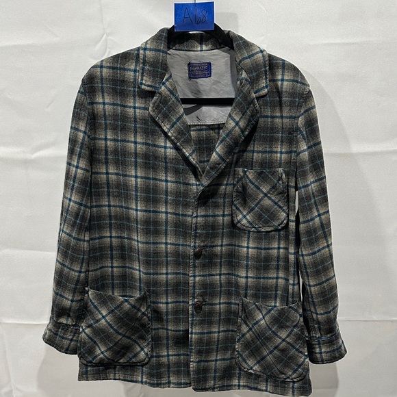 Pendleton Other - Pendleton Blue and Gray Plaid Shirt Jacket